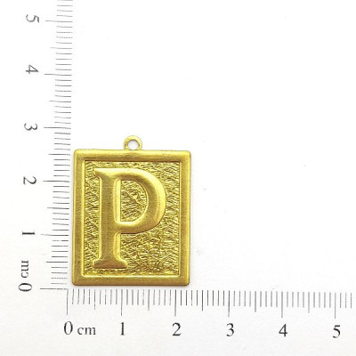 AC LATÃO PLACA TXT LETRA P ARG