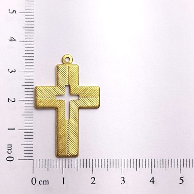 AC LATÃO CRUZ M RISCADA 1 ARG