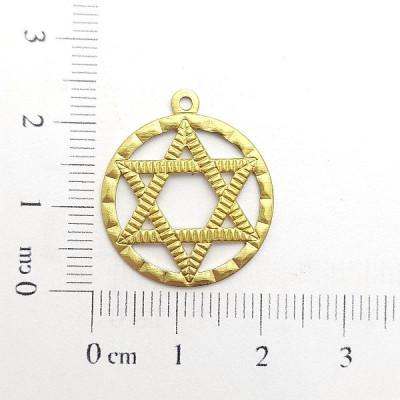 AC LATÃO REDONDO M ESTRELA DE DAVI VZD 1 ARG