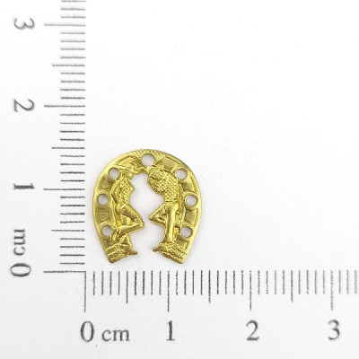 AC LATÃO FERRADURA P CASAL COWBOY FUROS