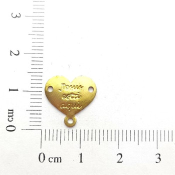 AC LATÃO TERÇO CORAÇÃO