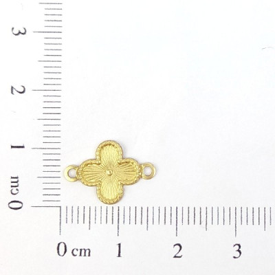 AC LATÃO FLOR 10MM BORDA 2 ARG