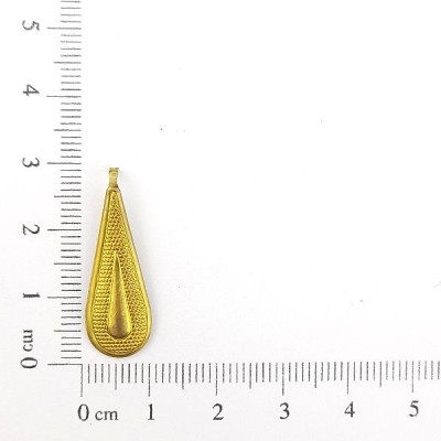 AC LATÃO GOTA M TXT MEIO LISO PONTA DOBRÁVEL