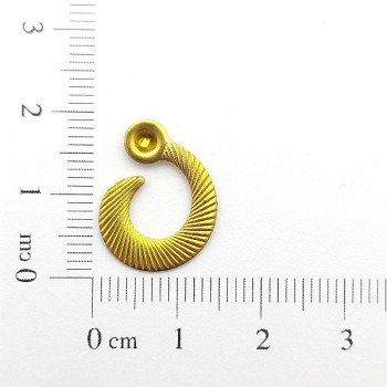 AC LATÃO CARACOL P ESQUERDO LINHAS PEDRA SS16