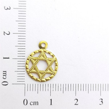 AC LATÃO REDONDO P ESTRELA DE DAVI VZD 1 ARG