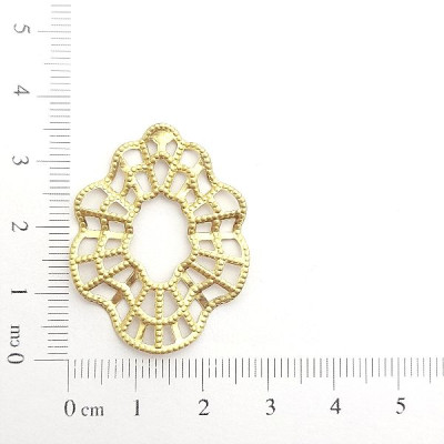 AC LATÃO OVAL TEIA ONDULADA VZD S/ FURO