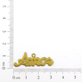 AC LATÃO ESCRITA AMOR PONTILHADOS 1 ARG