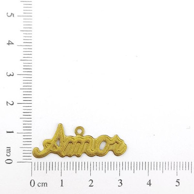 AC LATÃO ESCRITA AMOR PONTILHADOS 1 ARG