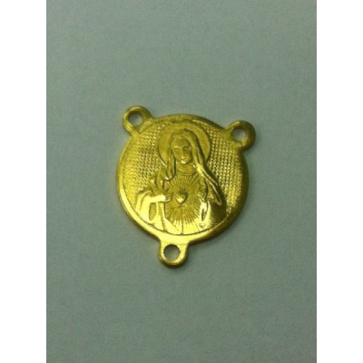 AC LATÃO TERÇO SC DE MARIA FRENTE E VERSO