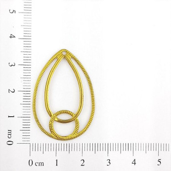 AC LATÃO GOTA EM FIO TXT 1 FURO