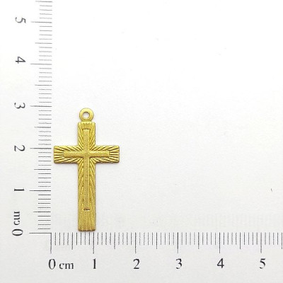 AC LATÃO CRUZ M TXT RISCOS MEIO LISO 1 ARG