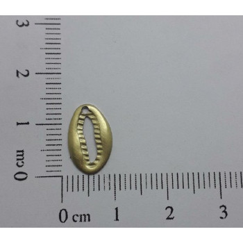 AC LATÃO BÚZIO G 13MM 1 FURO