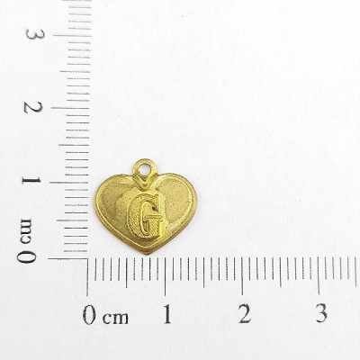 AC LATÃO CORAÇÃO LETRA G 1 ARG