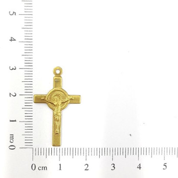 AC LATÃO CRUZ CRISTO AURÉOLA 1 ARG