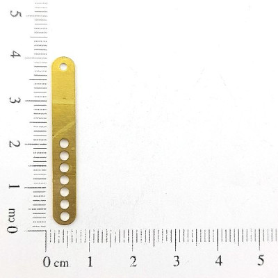 AC LATÃO PALITO LISO 7 FUROS 1,5MM DIAMETRO 1 FURO