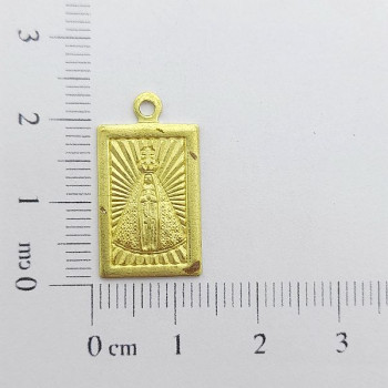 AC LATÃO PLACA P 23MM NSS SRA APARECIDA 1 ARG