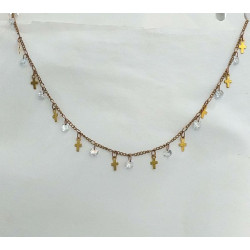 CHOKER ZIRCONIA E CRUZ