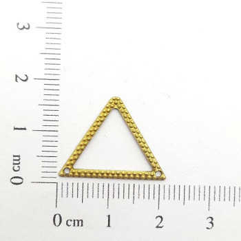 AC LATÃO TRIANGULO VZD TXT 2 FUROS