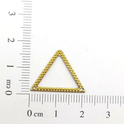 AC LATÃO TRIANGULO VZD TXT 2 FUROS