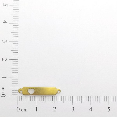 AC LATÃO PLAQUINHA BABY CORAÇÃO