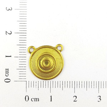 AC LATÃO ESCAPULÁRIO OLHO GREGO 15MM