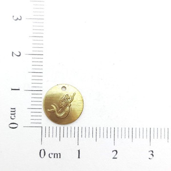 AC LATÃO REDONDO SEREIA LISO 1 FURO