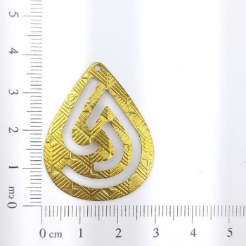 AC LATÃO GOTA G TXT VZD CARACOL 1 FURO