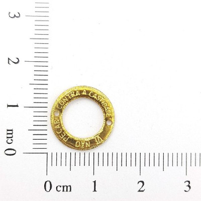 AC LATÃO REDONDO P VZD MANDAMENTO VI 2 FUROS