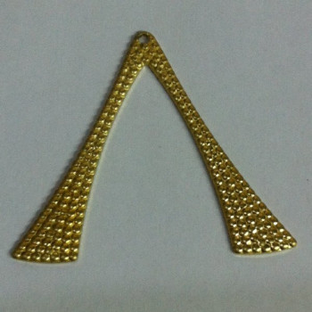 AC LATÃO FORQUILHA TXT BOLINHAS 1 FURO