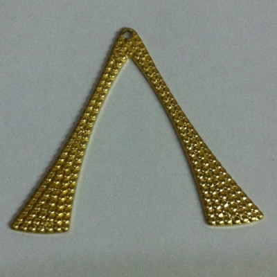 AC LATÃO FORQUILHA TXT BOLINHAS 1 FURO