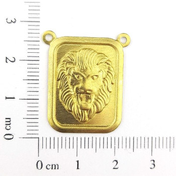 AC LATÃO ESCAPULARIO 28MM LEÃO DE JUDÁ