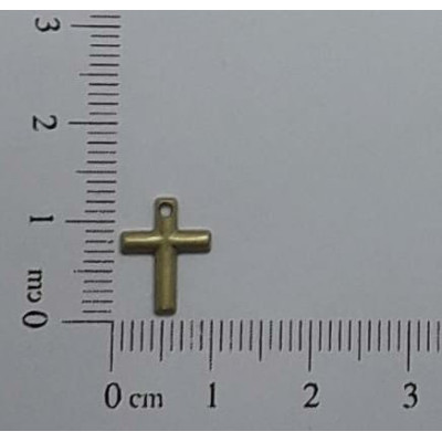 AC LATÃO CRUZ G 11MM LISA ABL 1 FURO