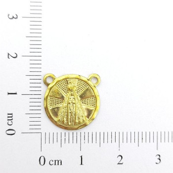 AC LATÃO ESCAPULÁRIO M NSS SRA APARECIDA 2 ARG