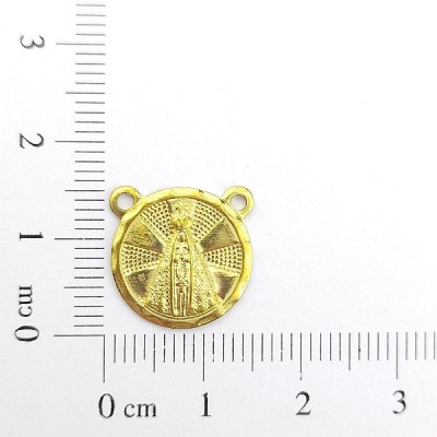 AC LATÃO ESCAPULÁRIO M NSS SRA APARECIDA 2 ARG