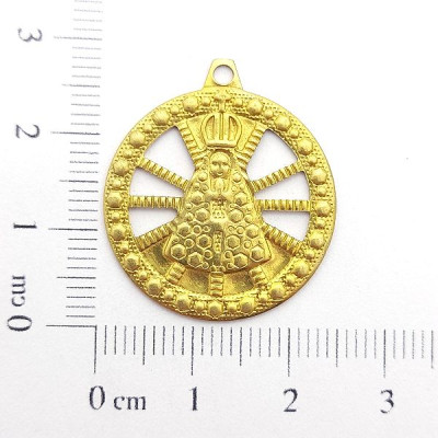 AC LATÃO REDONDO 28MM NSS SRA APARECIDA VZD 1 ARG