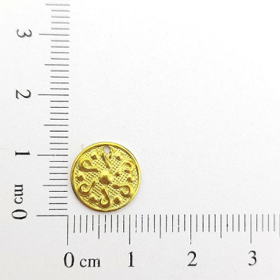 AC LATÃO REDONDO P TXT DESENHOS LISO 1 FURO