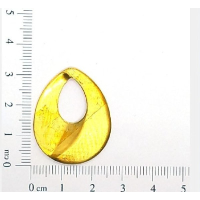 AC LATÃO GOTA LISA SEM FURO ESQUERDO