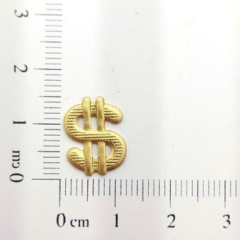 AC LATÃO SIMBOLO CIFRÃO S/ FURO