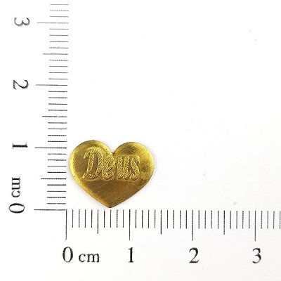 AC LATÃO CORAÇÃO P DEUS S/ ARG