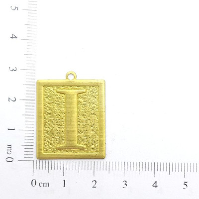 AC LATÃO PLACA TXT LETRA I 1 ARG