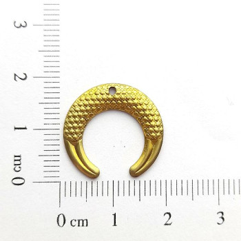 AC LATÃO MEIA LUA P TXT BAIXO 1 FURO