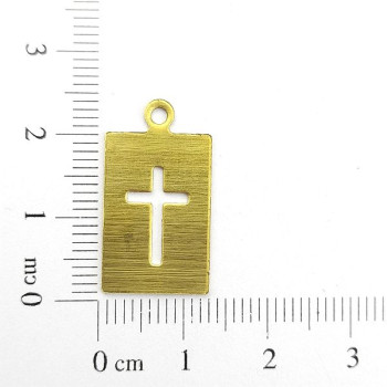 AC LATÃO RETANGULO LISO CRUZ VZD 1 ARG