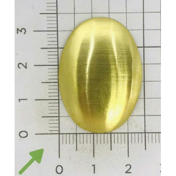 AC LATÃO OVAL G LISO ABL 1 FURO