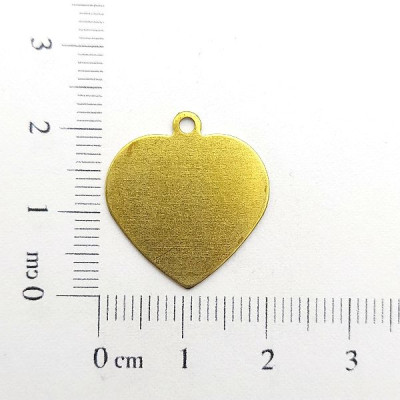 AC LATÃO CORAÇÃO G LISO RETO 1 ARG