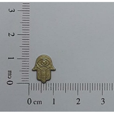 AC LATÃO MÃO HAMSA 12MM S/ FURO