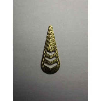 AC LATÃO GOTA M 3 VZD TXT SERRILHADA S/ ARG