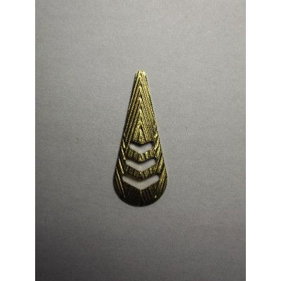 AC LATÃO GOTA M 3 VZD TXT SERRILHADA S/ ARG