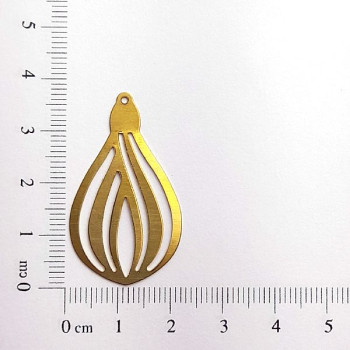 AC LATÃO GOTA LISA RETA 5 VZD 1 FURO