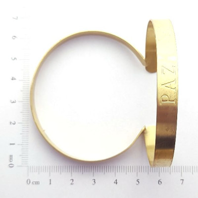 AC LATÃO BRACELETE PAZ 2 FUROS