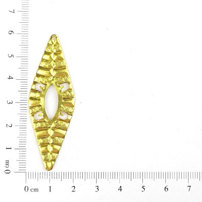 AC LATÃO LOSANGO CHATÃO NAVETE 9X20 1 FURO